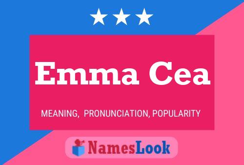 Emma Cea Name Poster