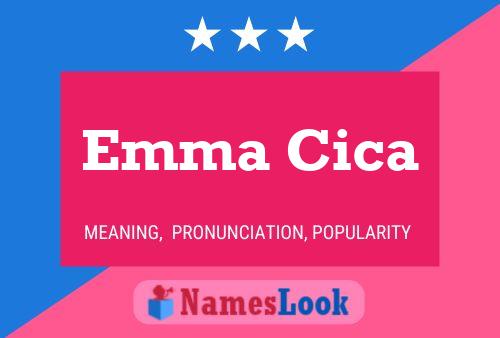 Emma Cica Name Poster