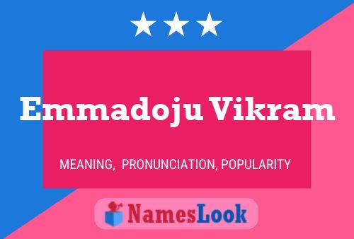 Emmadoju Vikram Name Poster