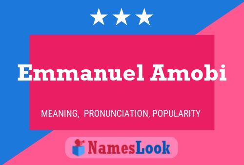 Emmanuel Amobi Name Poster