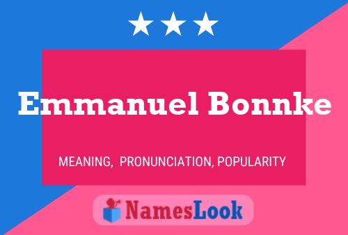 Emmanuel Bonnke Name Poster