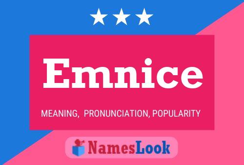 Emnice Name Poster