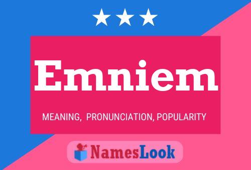 Emniem Name Poster