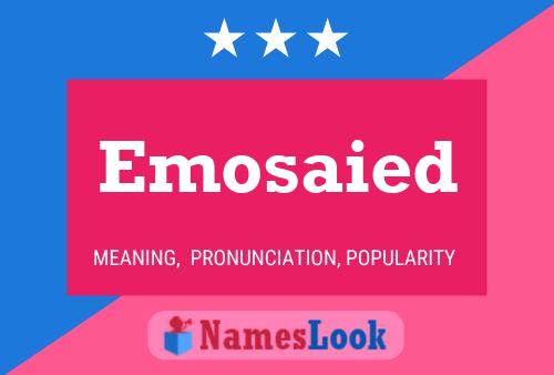 Emosaied Name Poster