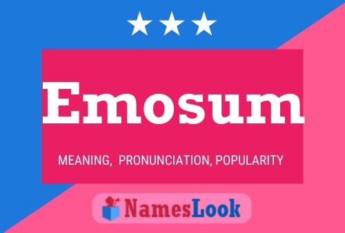 Emosum Name Poster