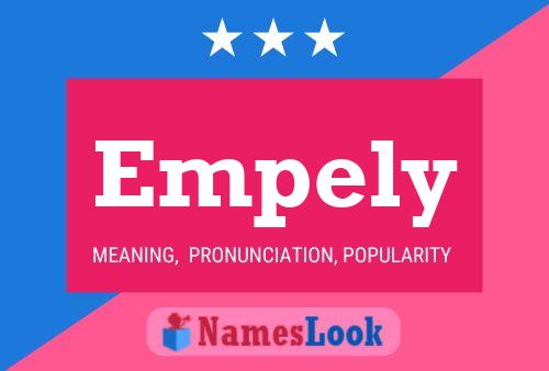 Empely Name Poster