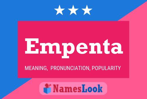 Empenta Name Poster