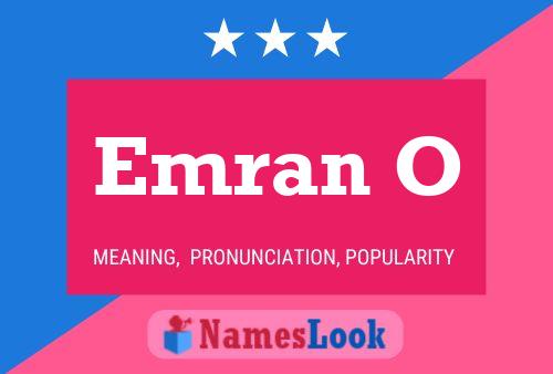 Emran O Name Poster