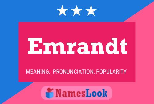 Emrandt Name Poster