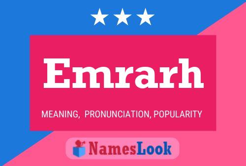 Emrarh Name Poster