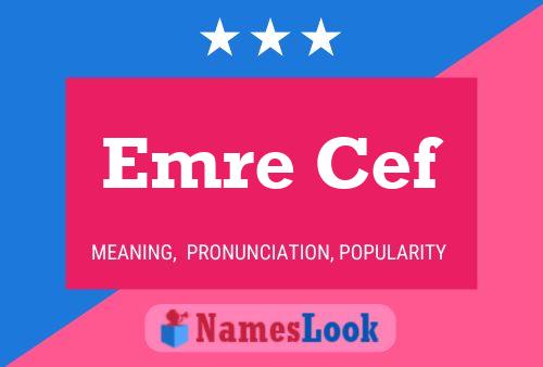 Emre Cef Name Poster