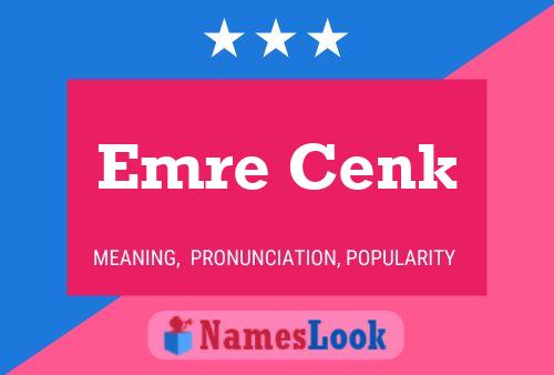 Emre Cenk Name Poster