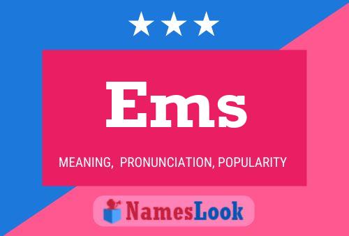 Ems Name Poster