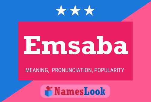 Emsaba Name Poster