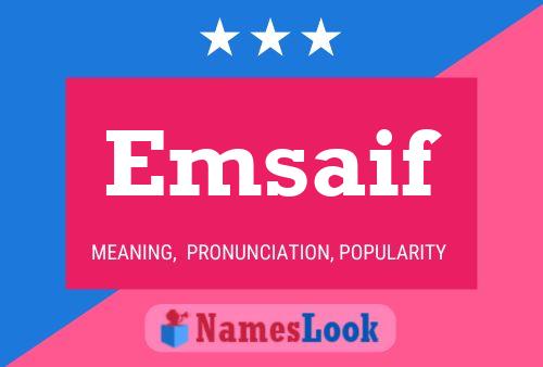 Emsaif Name Poster