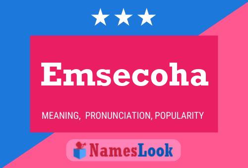 Emsecoha Name Poster