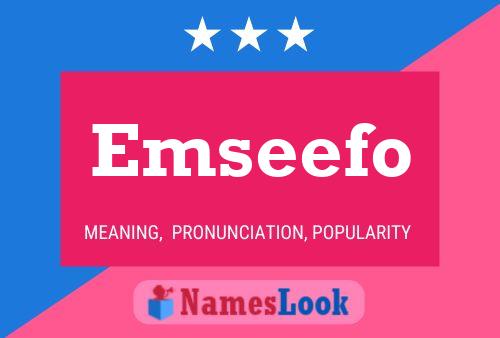 Emseefo Name Poster