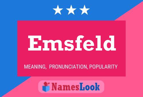 Emsfeld Name Poster