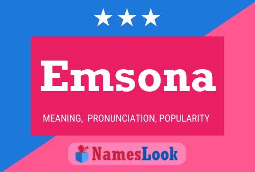 Emsona Name Poster