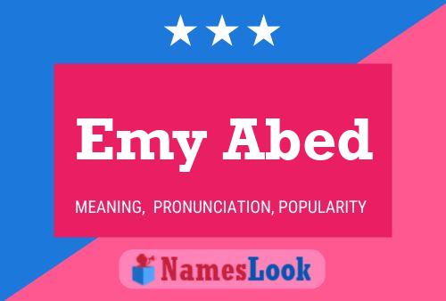 Emy Abed Name Poster