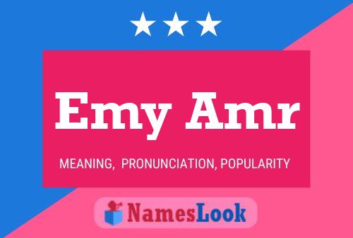 Emy Amr Name Poster