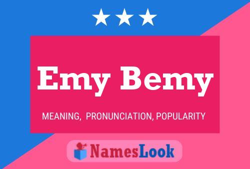 Emy Bemy Name Poster