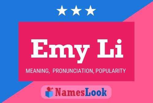 Emy Li Name Poster