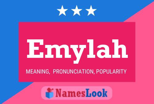 Emylah Name Poster