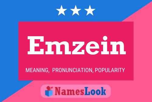 Emzein Name Poster