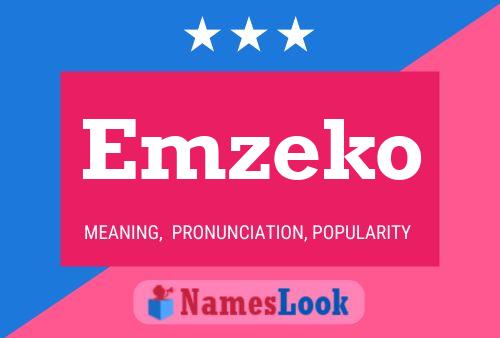 Emzeko Name Poster