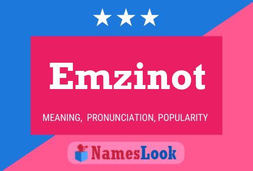 Emzinot Name Poster