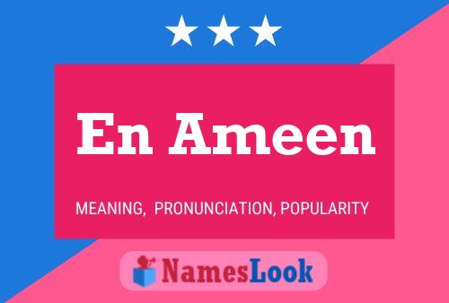 En Ameen Name Poster