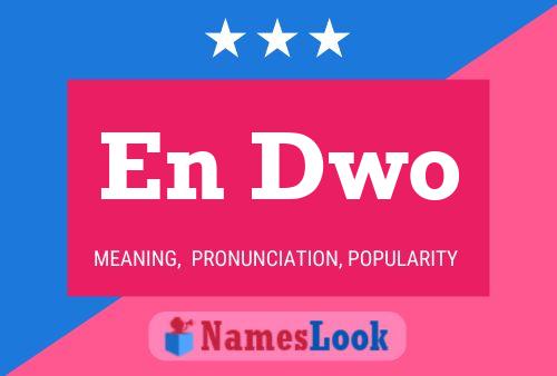 En Dwo Name Poster