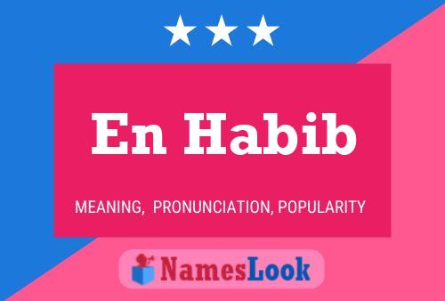 En Habib Name Poster