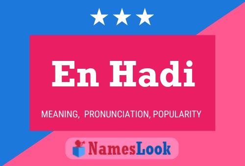 En Hadi Name Poster