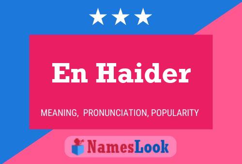 En Haider Name Poster