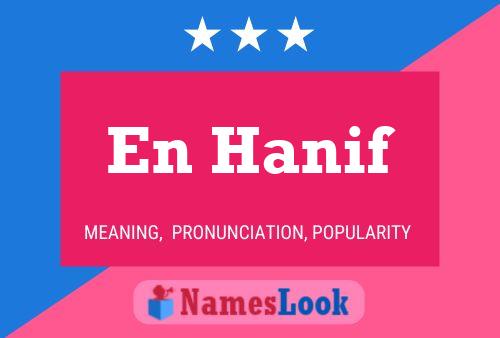 En Hanif Name Poster