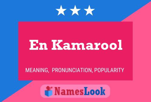 En Kamarool Name Poster