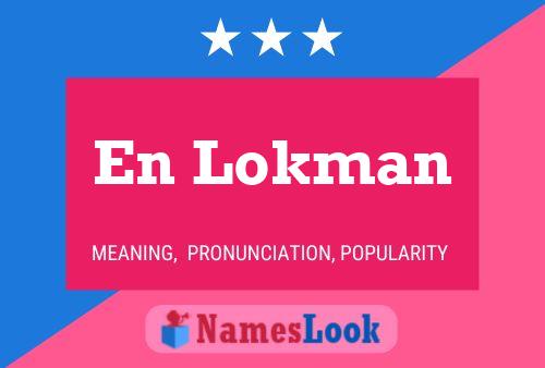 En Lokman Name Poster