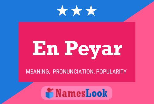 En Peyar Name Poster