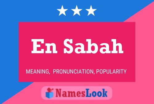 En Sabah Name Poster