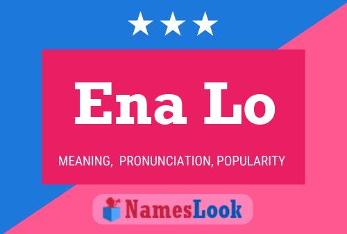 Ena Lo Name Poster