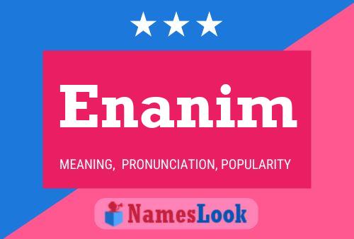 Enanim Name Poster