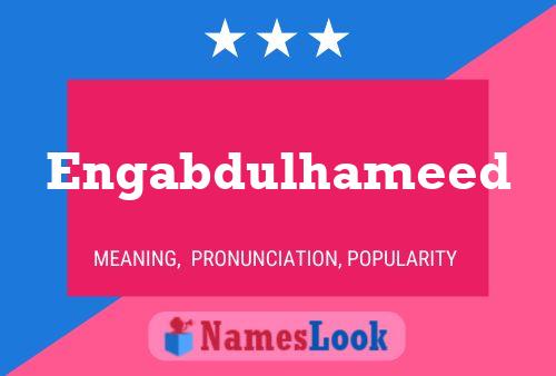 Engabdulhameed Name Poster