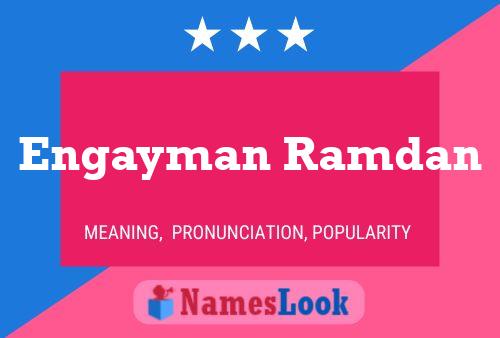 Engayman Ramdan Name Poster