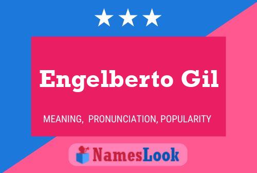 Engelberto Gil Name Poster