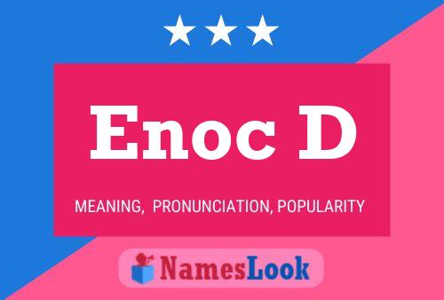 Enoc D Name Poster