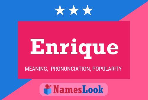 Enrique Name Poster