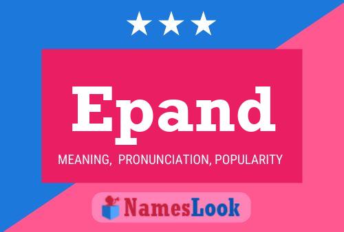 Epand Name Poster