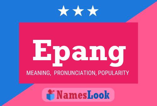 Epang Name Poster